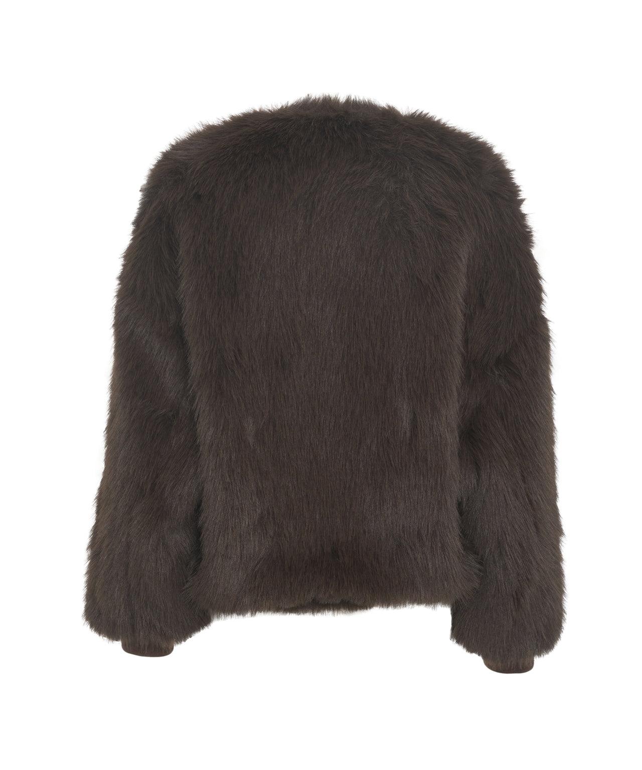 Faux fur bomber jacket Product Image