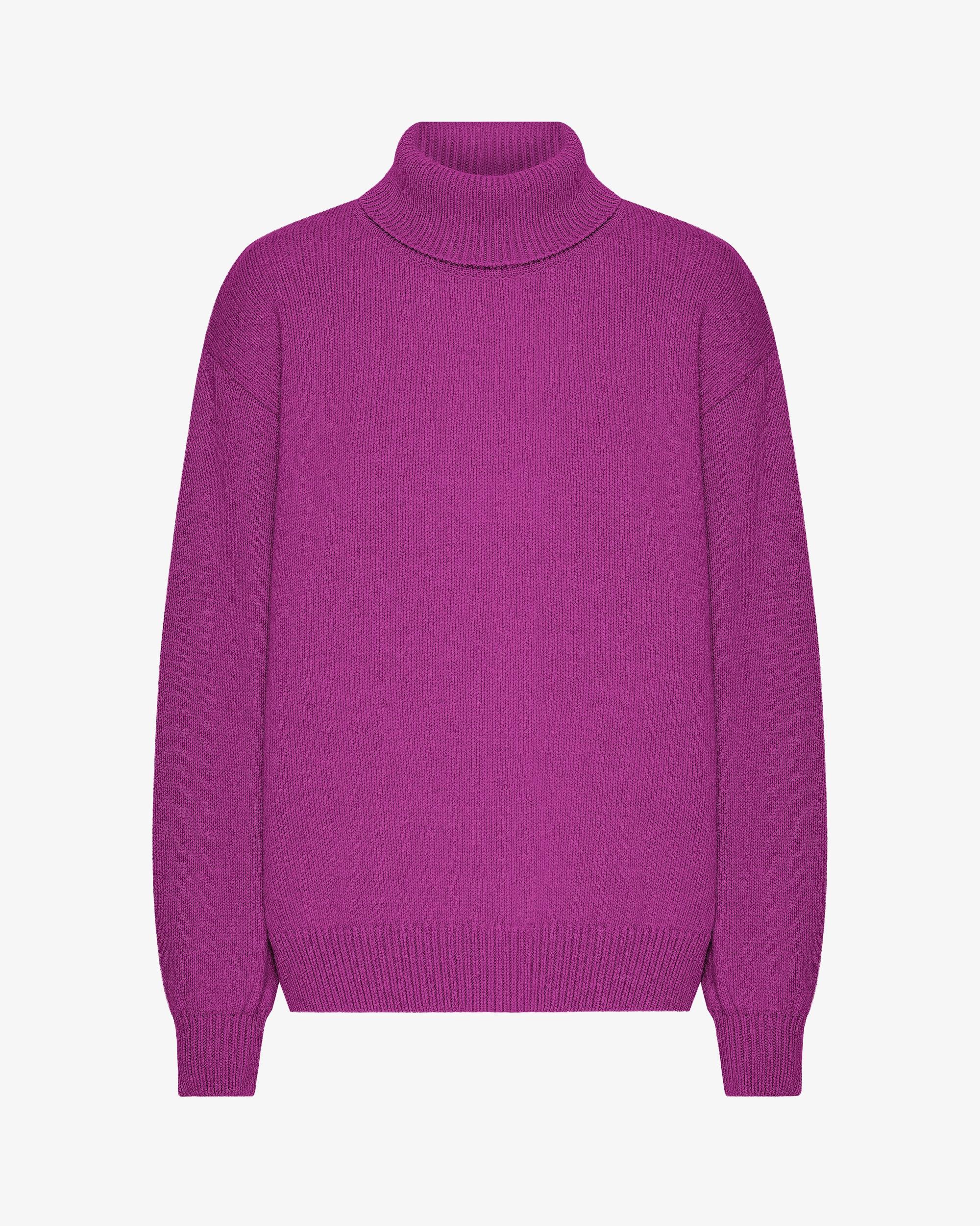 Merino Wool Turtleneck - Stone Blue Product Image