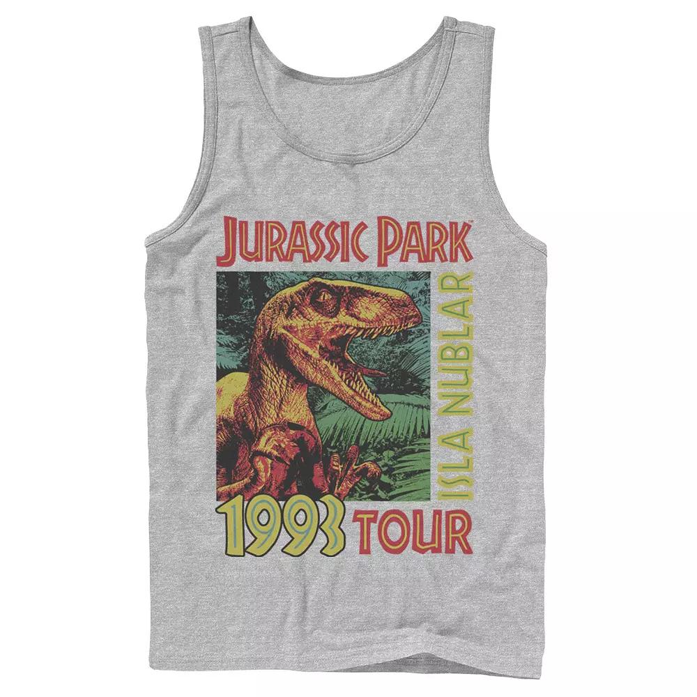 Men's Jurassic Park Isla Nublar 1993 Tour Poster Tank Top,  Product Image