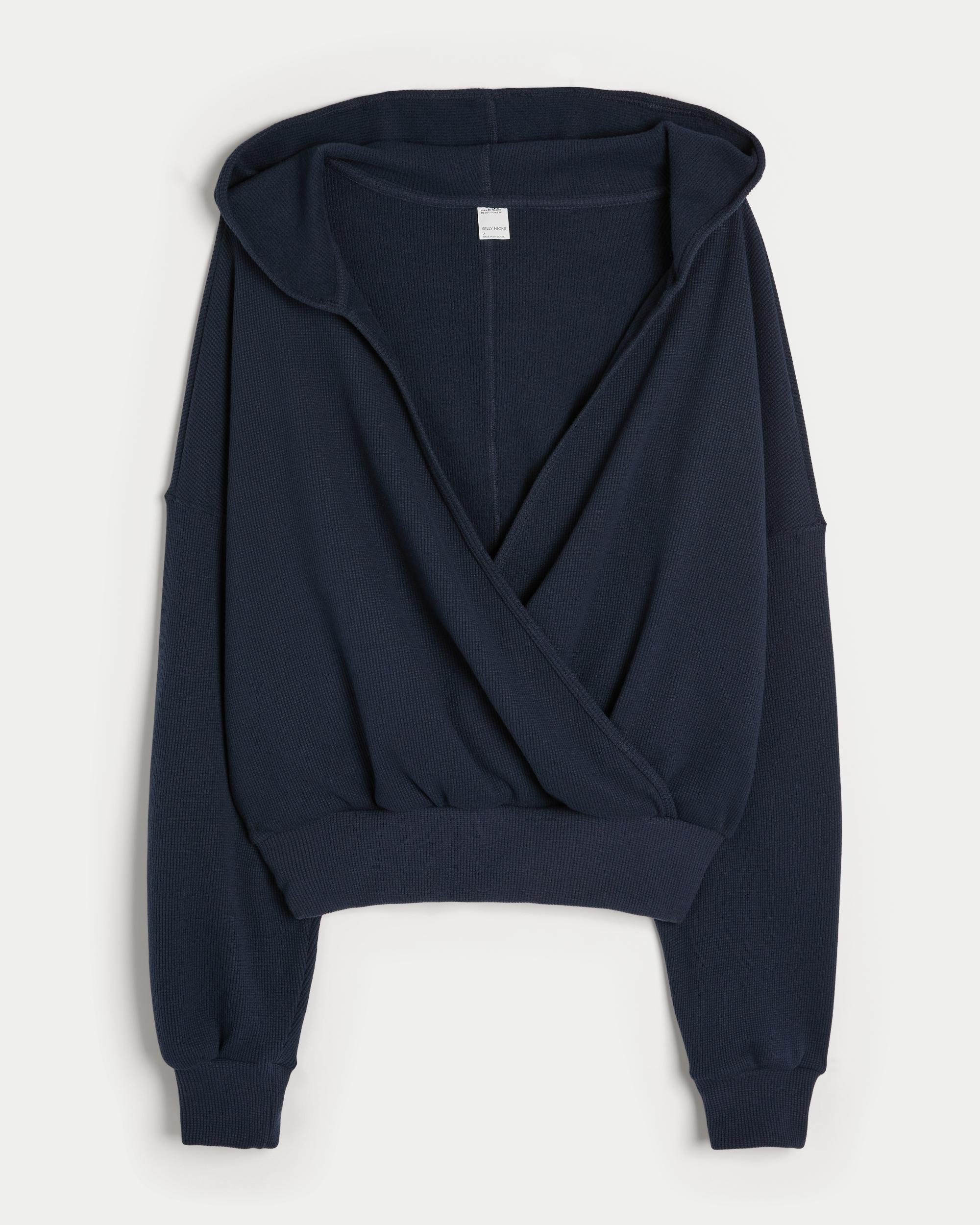 Gilly Hicks Cozy Waffle Wrap Hoodie Product Image