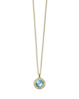 Womens Lollipop Small 18K Yellow Gold, Turquoise & Diamond Pendant Necklace Product Image