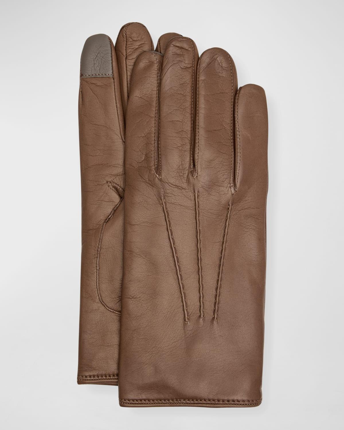 Mens Napa Snap Touchscreen Gloves Product Image