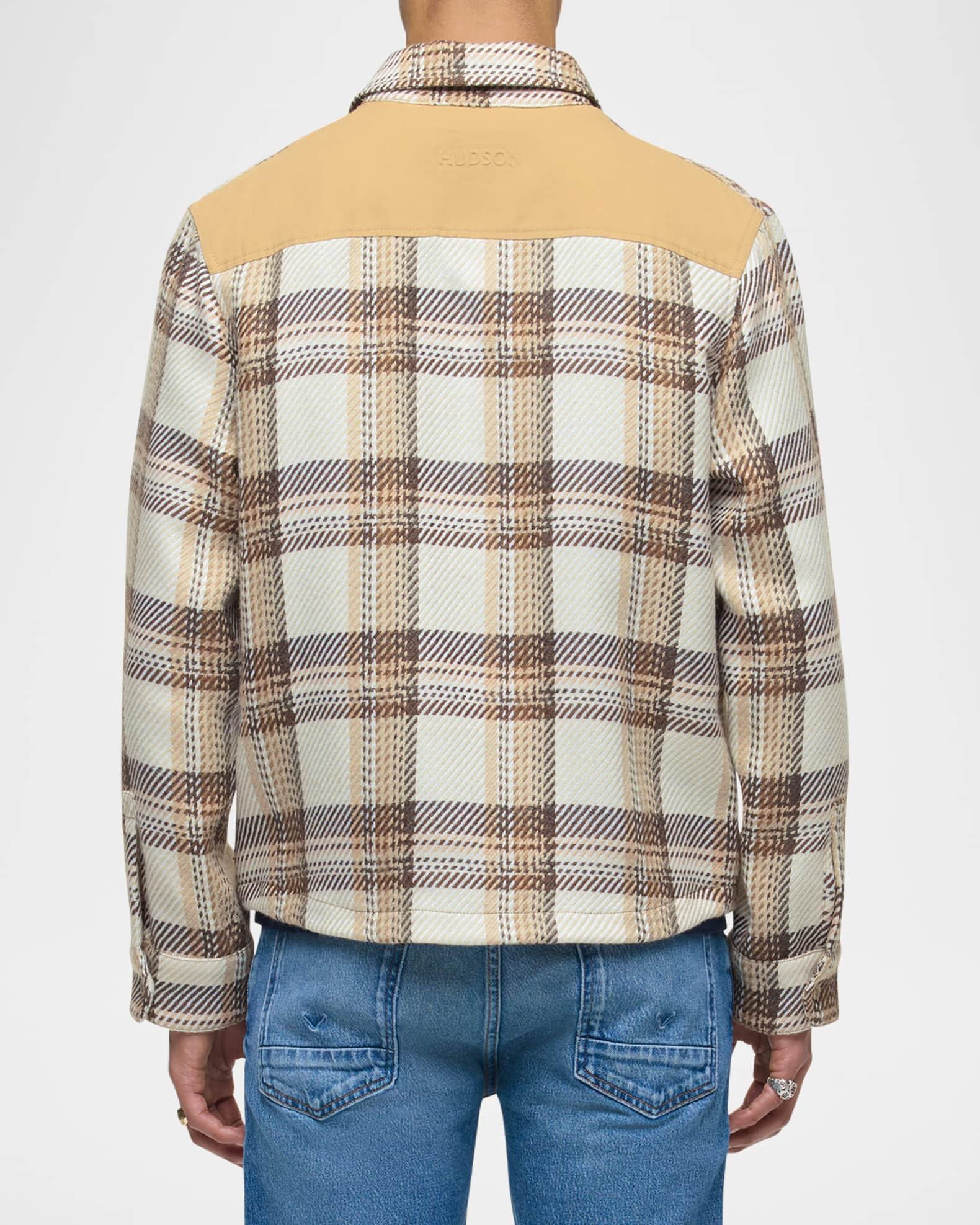Men's Plaid Flap-Pocket Button-Down Shirt Product Image