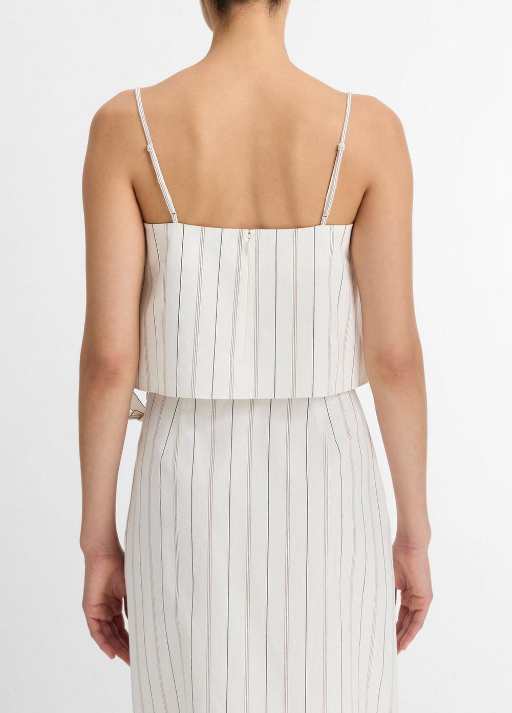 Seedling Stripe Cotton Draped Tank Product Image