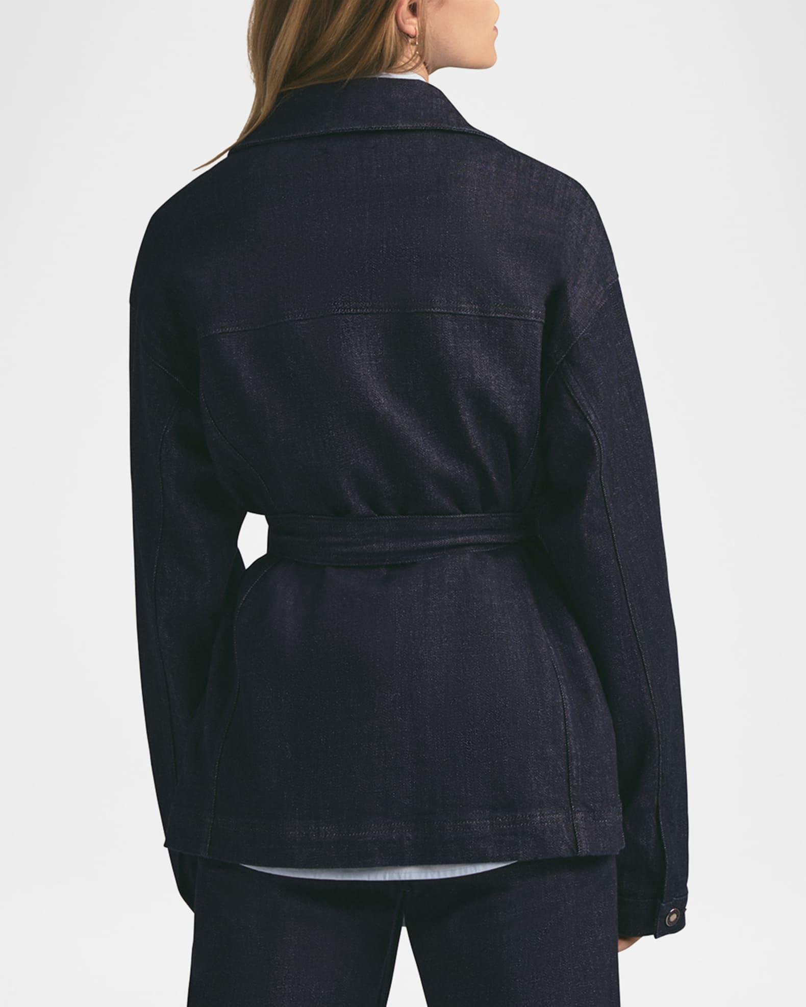 The Jane Belted Denim Coat Product Image