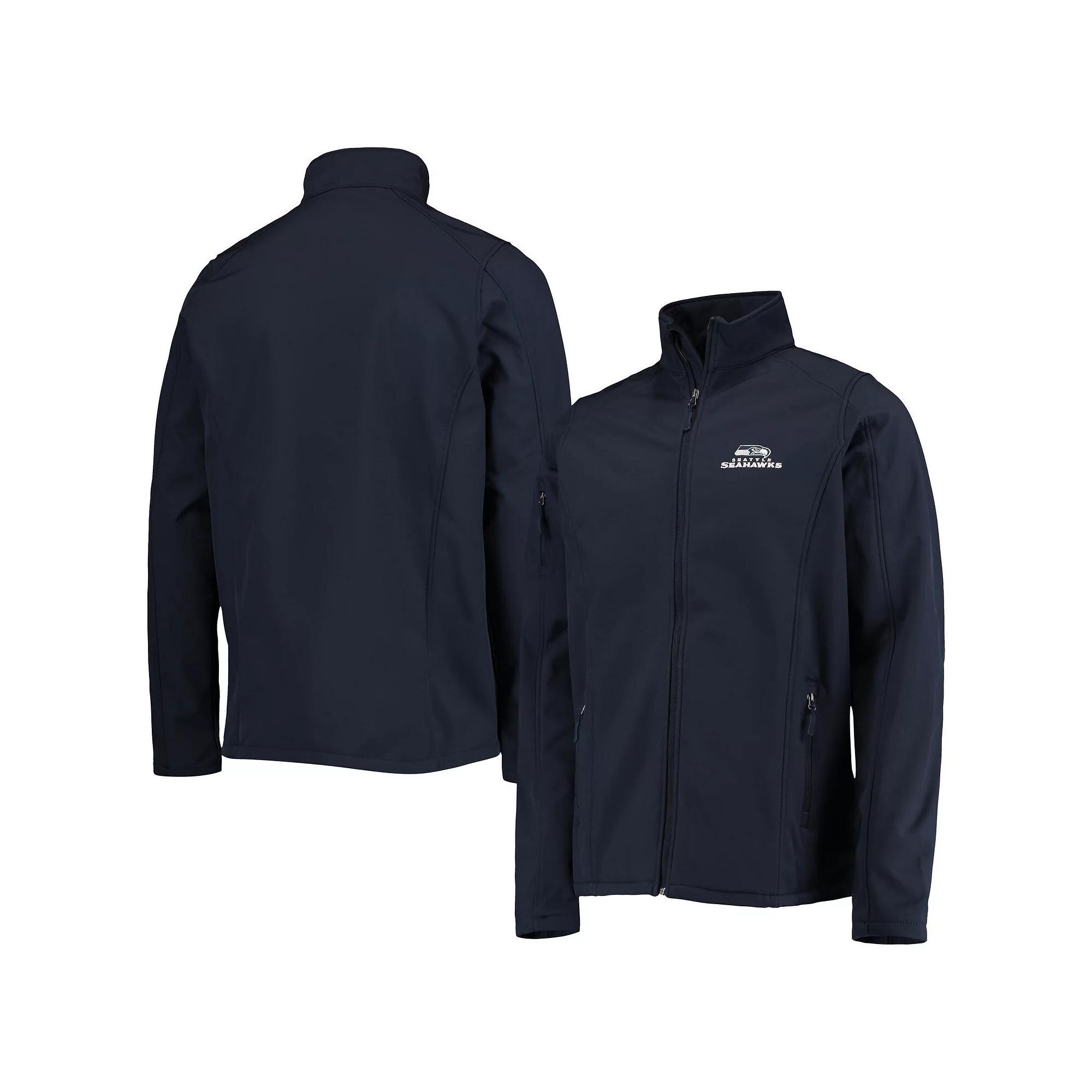 Men's Dunbrooke College Navy Seattle Seahawks Big & Tall Sonoma Softshell Full-Zip Jacket,  Product Image