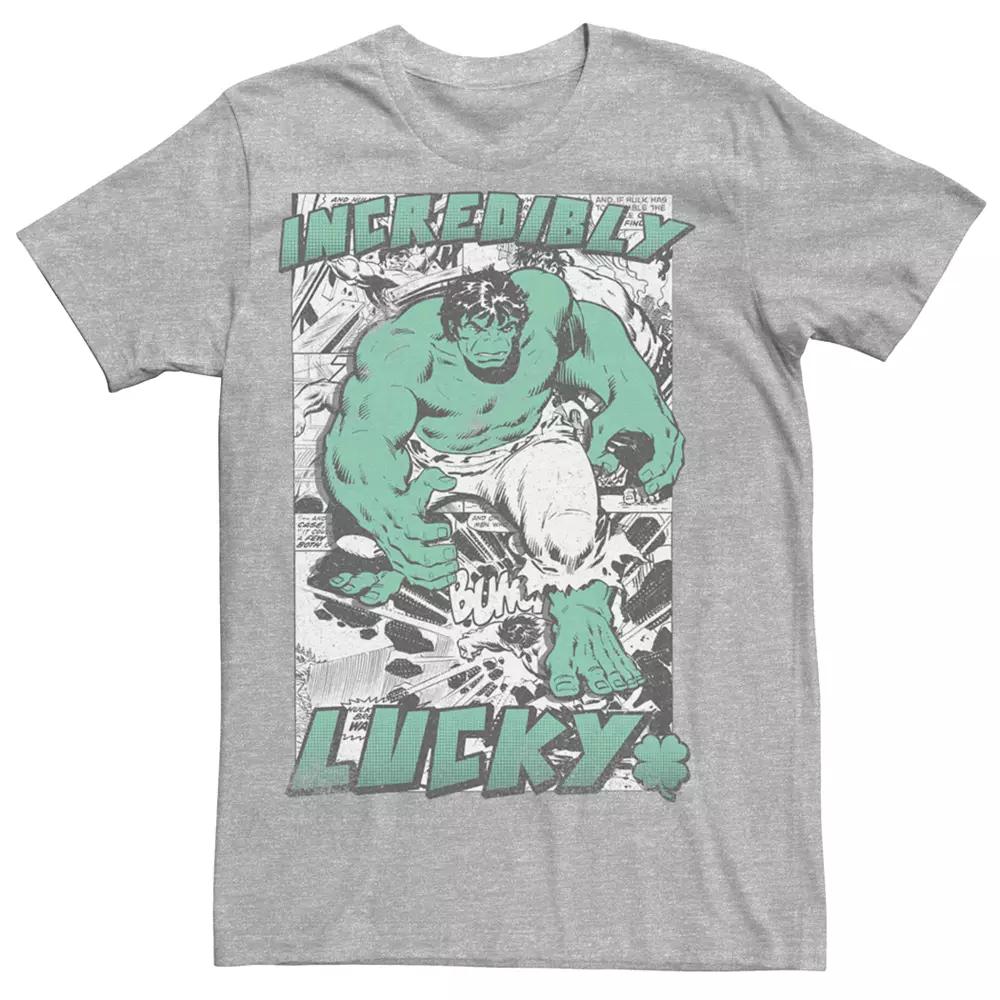 Men's Marvel The Incredible Hulk Incredibly Lucky Graphic Tee,  Product Image