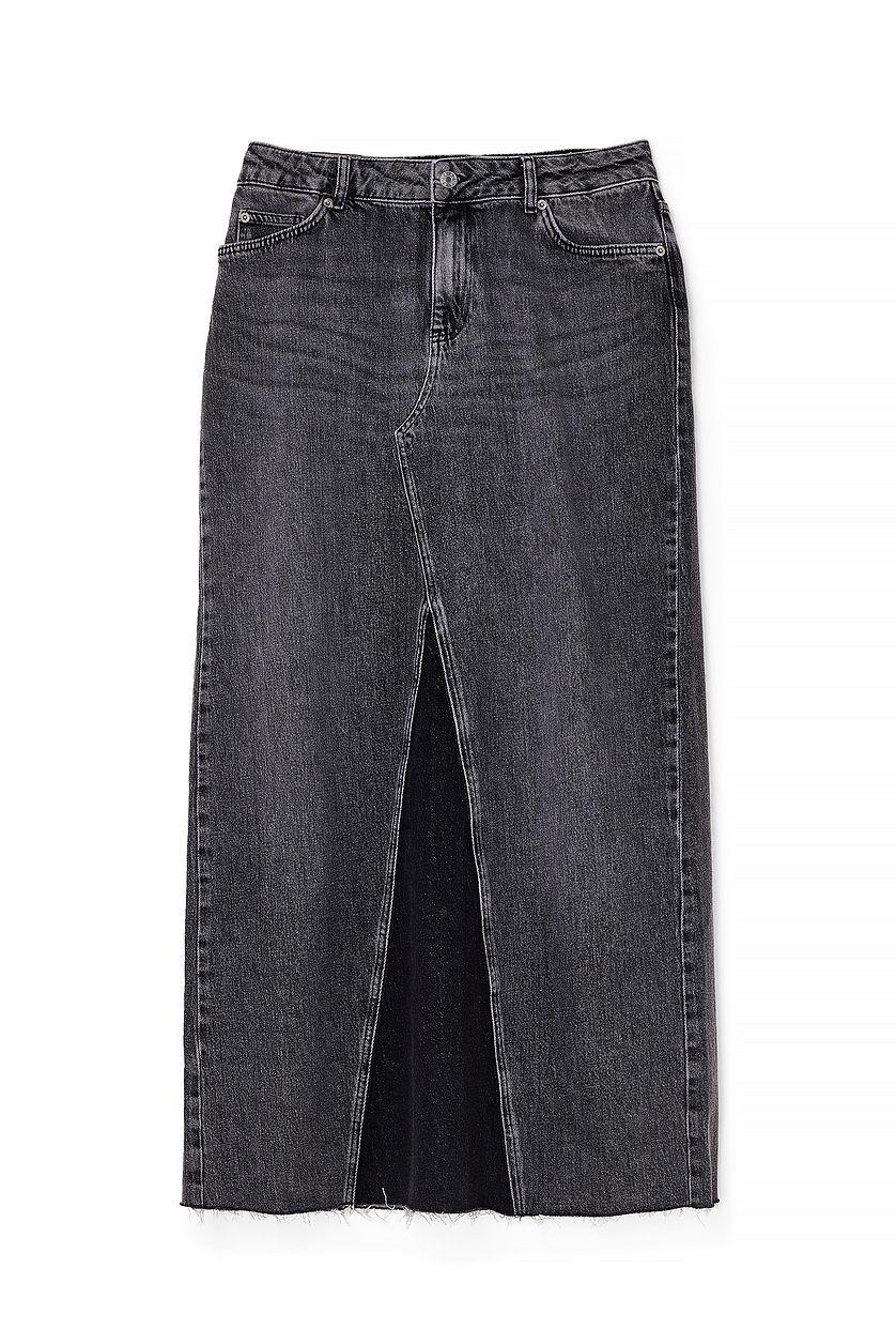 Panel Maxi Denim Skirt Product Image