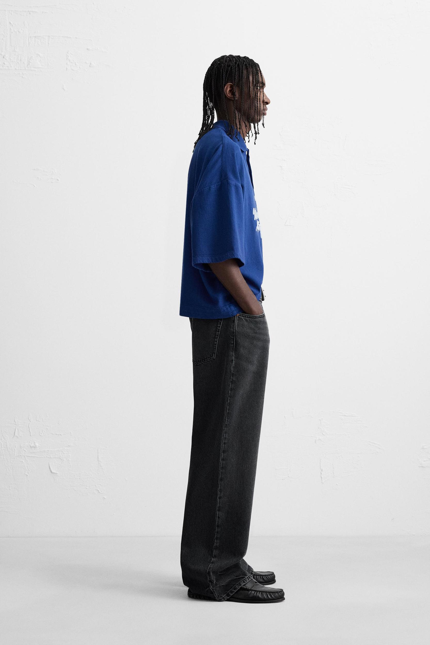 EMBROIDERED TEXT POLO SHIRT Product Image