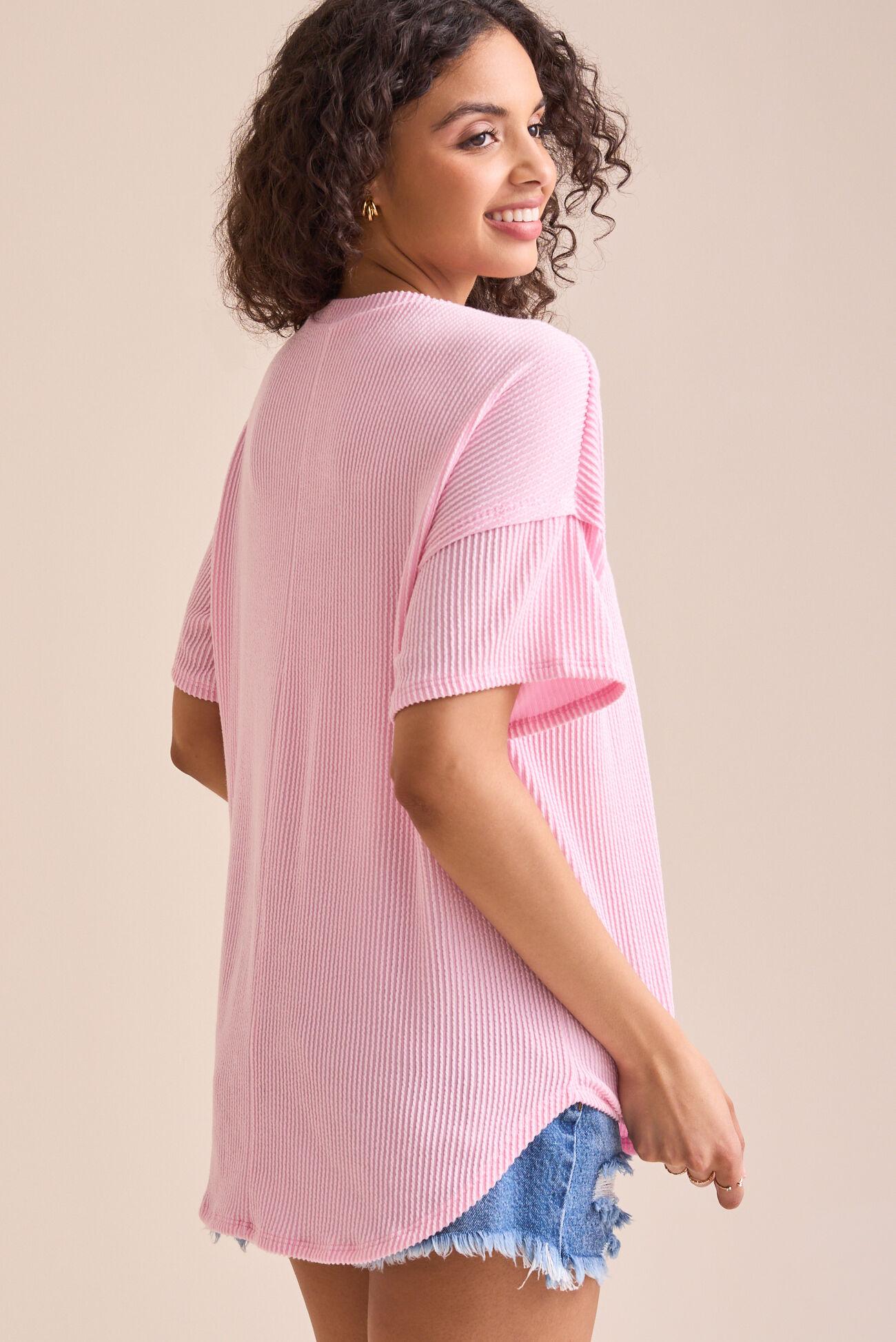 Alessia Ribbed Tunic Top Product Image