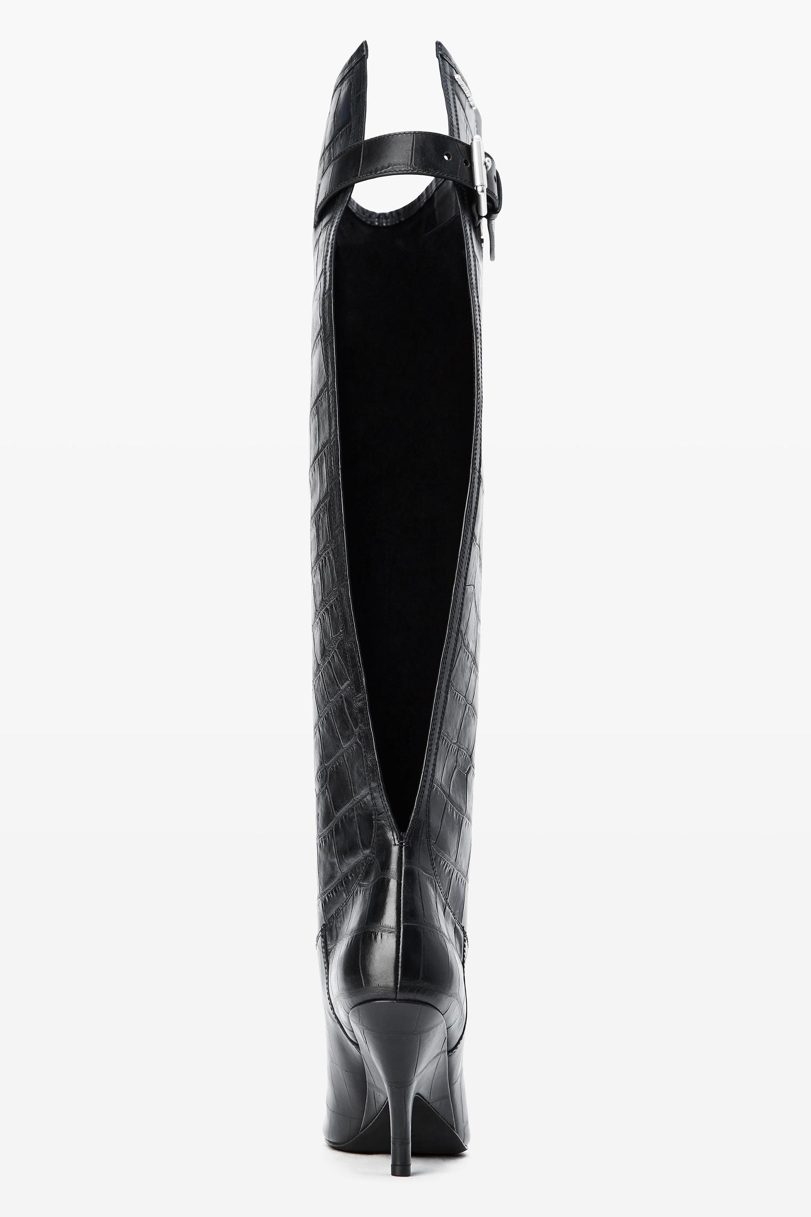Diablo Open Back Tall Boot In Leather Product Image