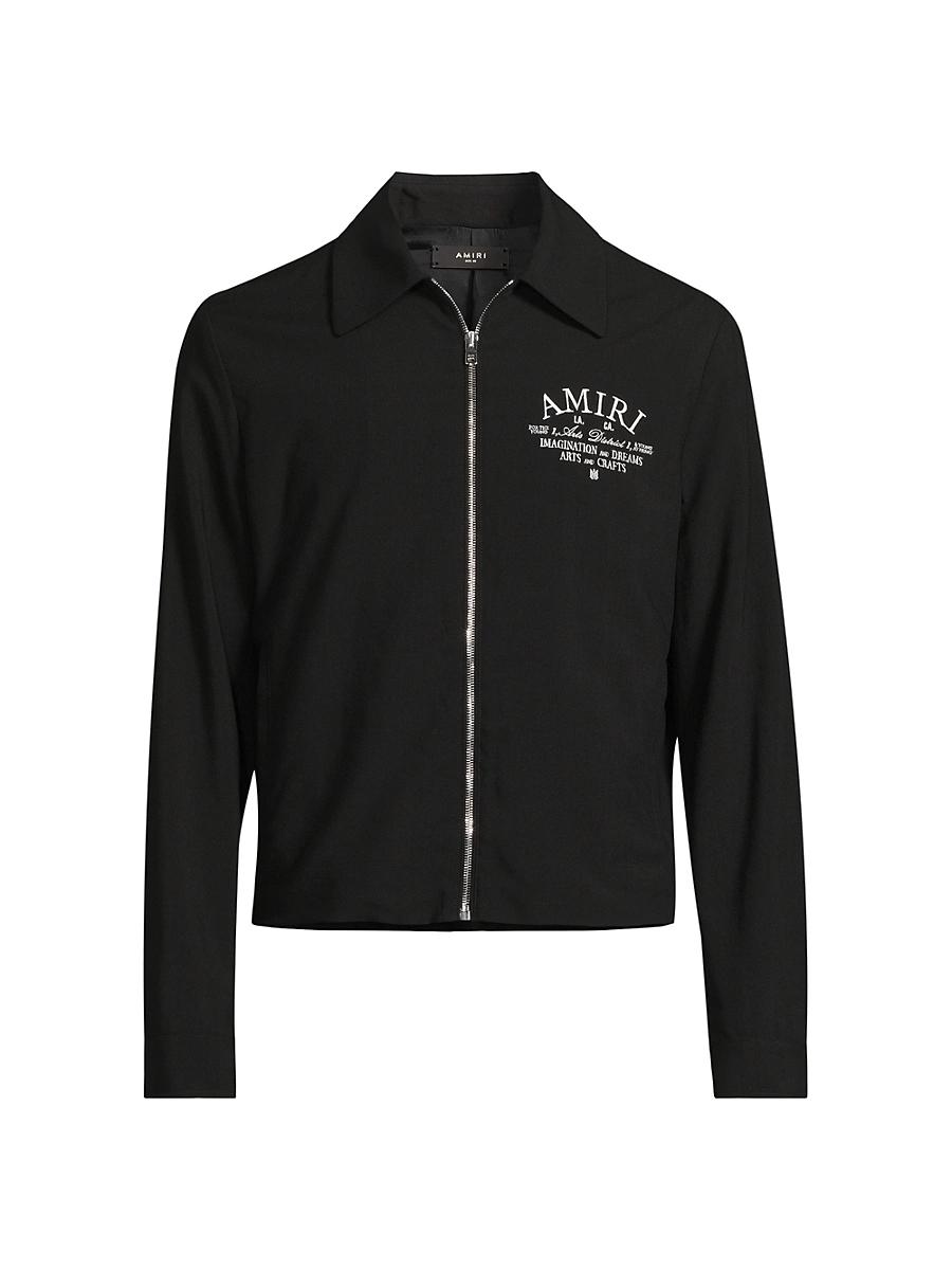 Mens Arts District Wool-Blend Zip Shirt Product Image