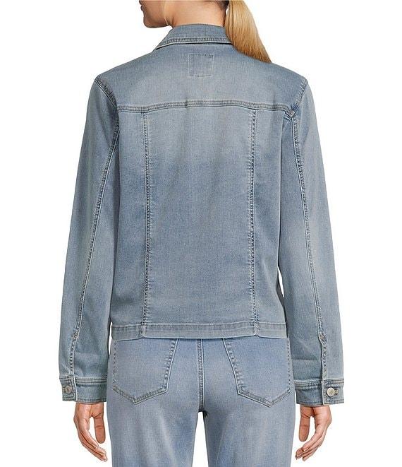 Tommy Bahama Leila Point Collar Long Sleeve Denim Jacket Product Image