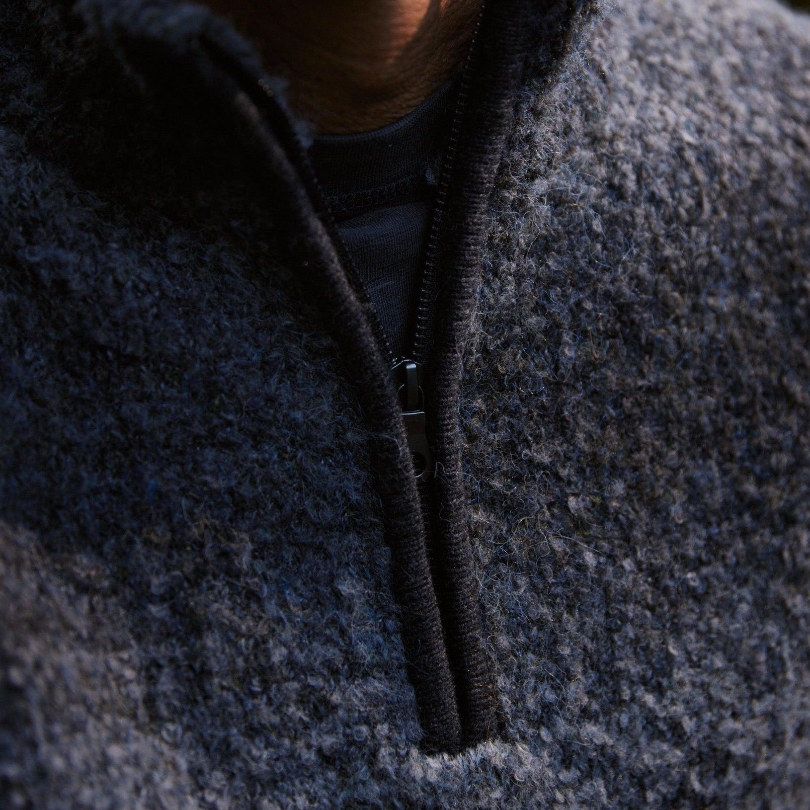 Ambassador Boucle Half Zip Sweater - Charcoal Heather Product Image