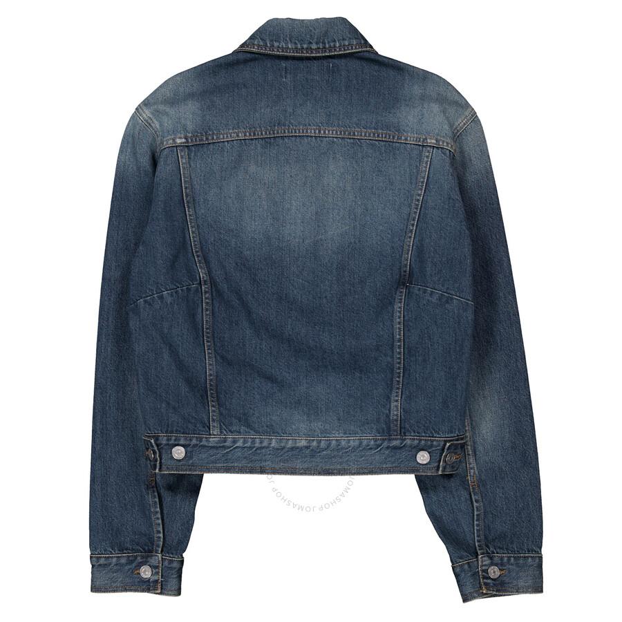 VICTORIA BECKHAM Padded Denim Jacket In Blue Product Image