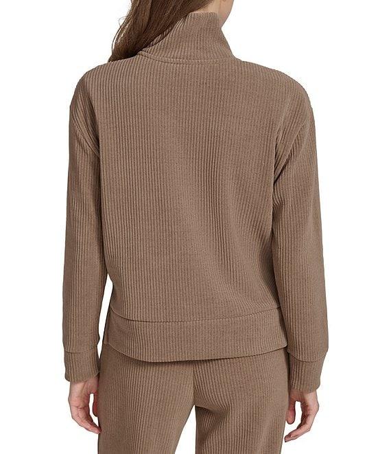 Andrew Marc Sport Luxe Chenille Ribbed Turtleneck Pullover Product Image