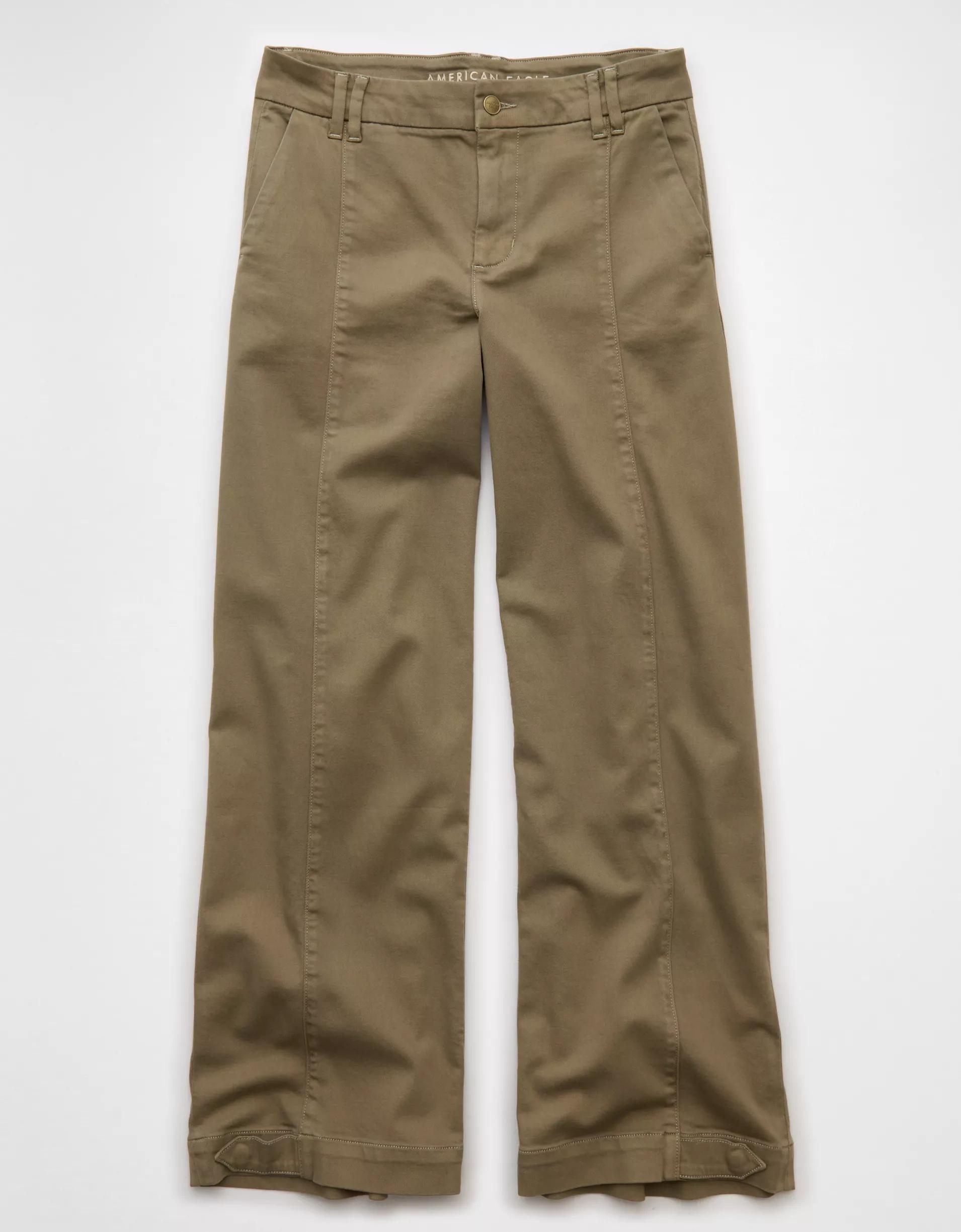 AE Stretch Low-Rise Ultra Wide-Leg Convertible Trouser Product Image