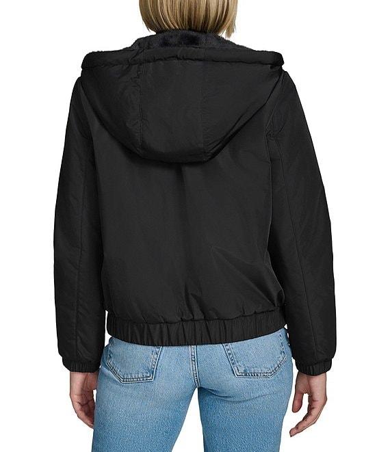 Andrew Marc Sport Dalby Reversible Hoodie Faux Fur Jacket Product Image