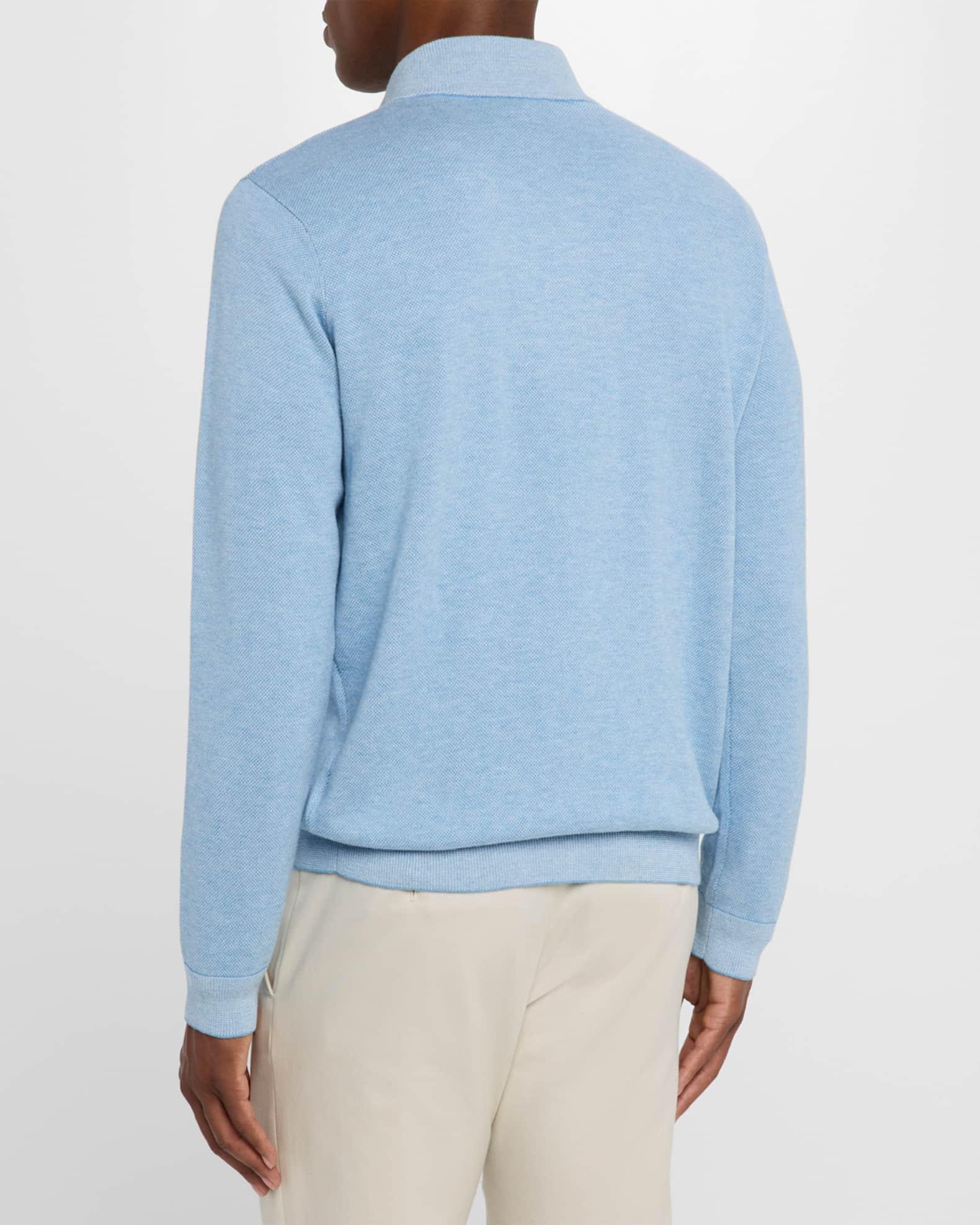 Men's Birdseye Knit Quarter-Zip Sweater Product Image