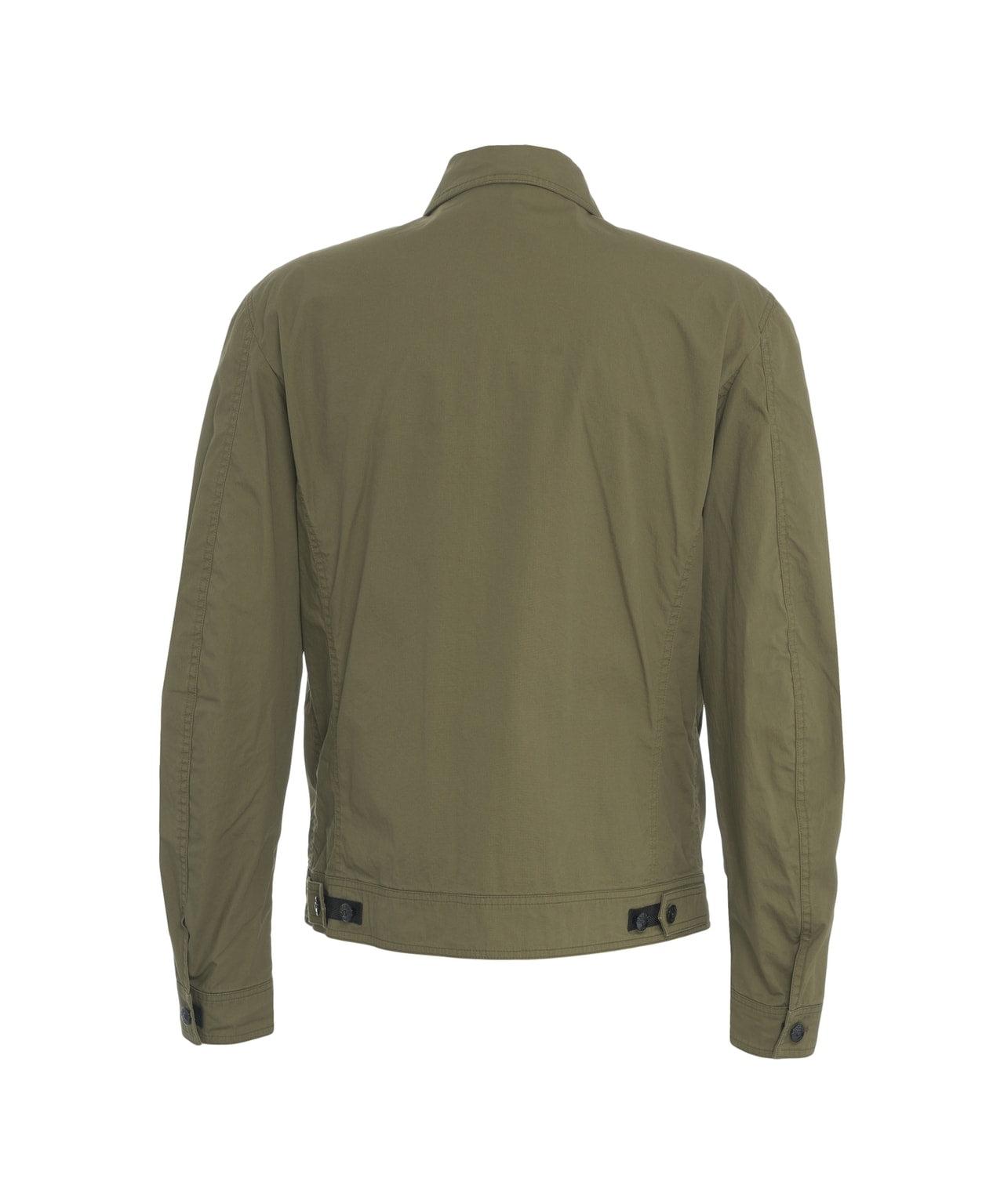 Cotton jacket with collar Product Image