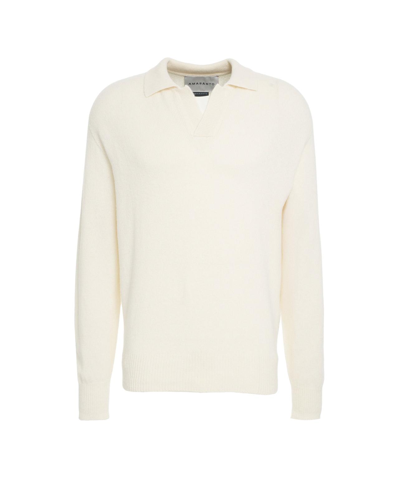 Sweater with polo collar Product Image