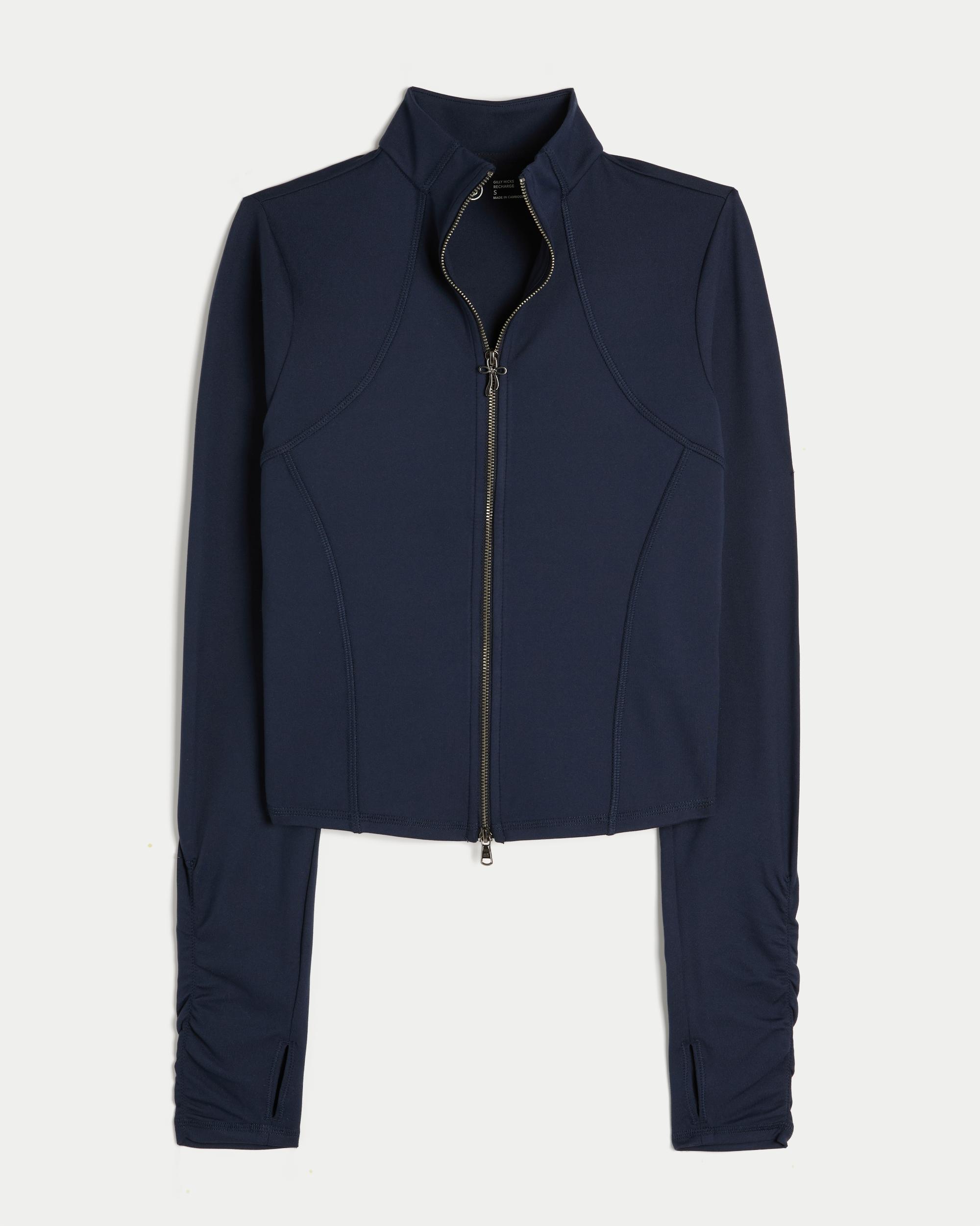 Gilly Hicks Active Recharge Bow Double Zip Jacket Product Image