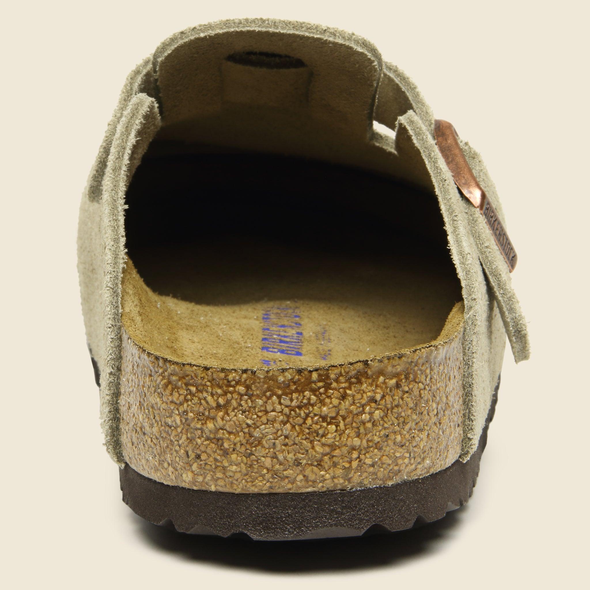 Boston Suede Clog - Taupe Product Image