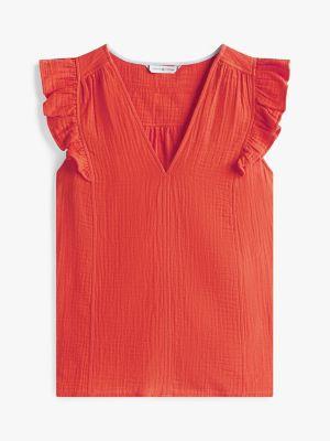 Muslin Flutter-Sleeve Top Product Image