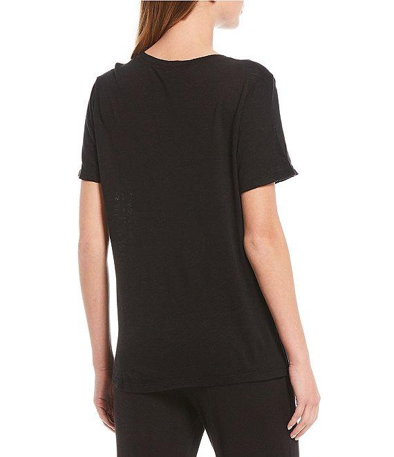 Splendid Zoe Knit Crew Neck Short Sleeve Tee Product Image