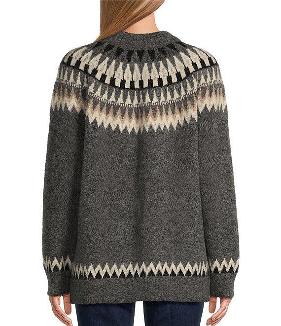 Pendleton Alpaca Fair Isle Crew Neck Long Sleeve Sweater Product Image