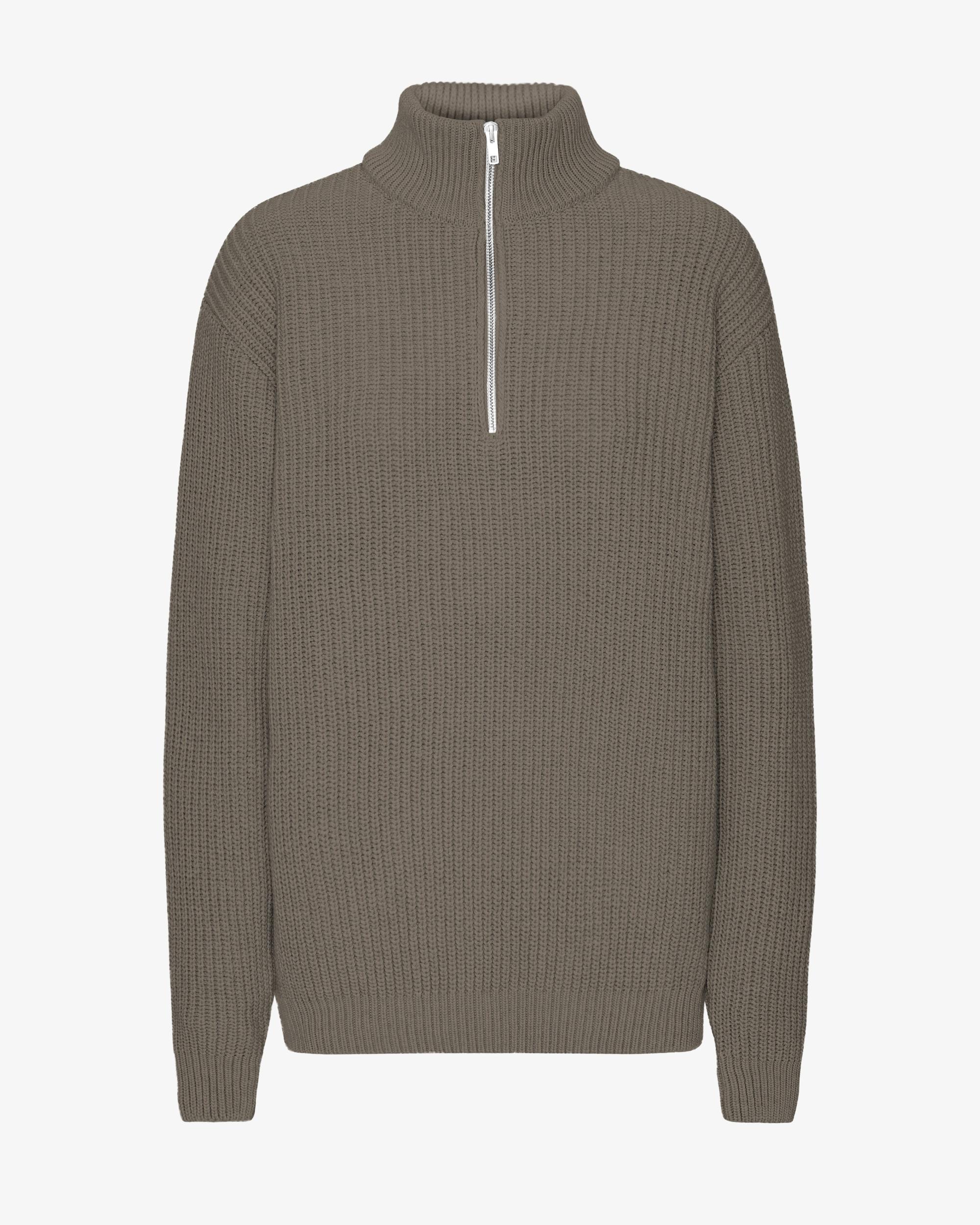Merino Quarter Zip - Dusty Olive Product Image
