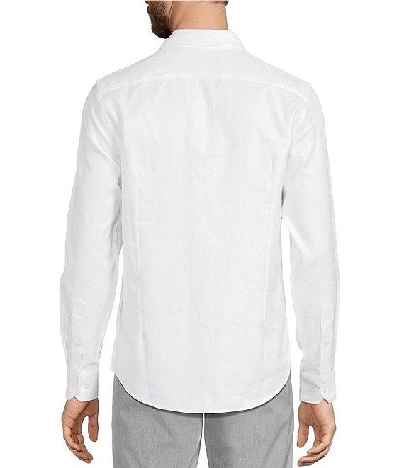 Murano Slim Fit Floral Jacquard Long Sleeve Woven Shirt Product Image