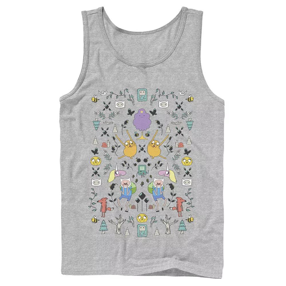 Men's Adventure Time Character Icon Collage Tank Top,  Product Image