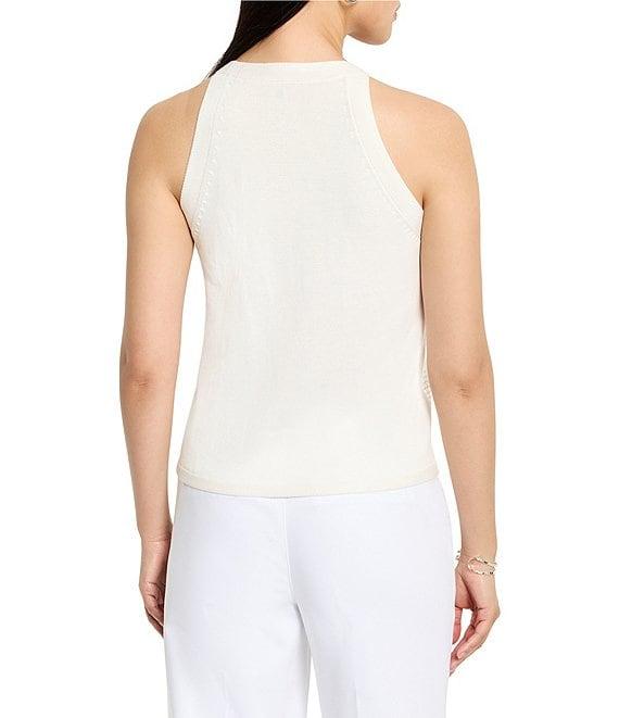 NIC + ZOE Anytime Sequin Round Neck Sleeveless Tank Product Image