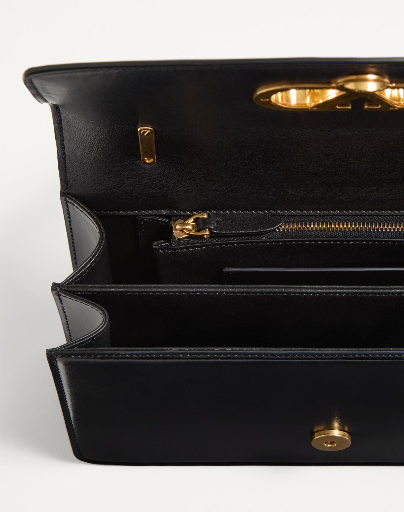 Valentino Garavani Vain Bag With Handle In Shiny Calfskin Product Image