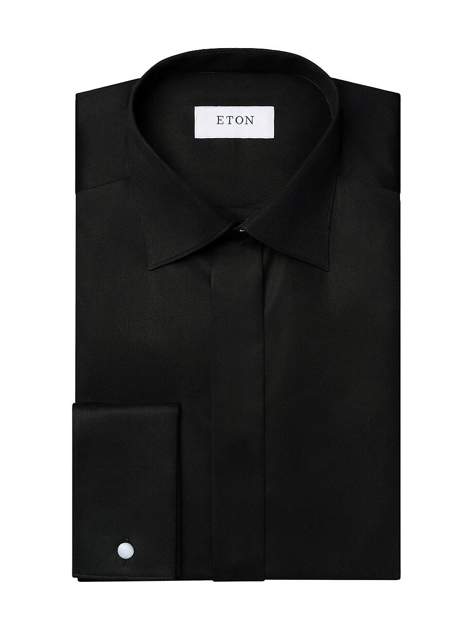 Mens Slim-Fit Twill Fly Front Formal Shirt Product Image