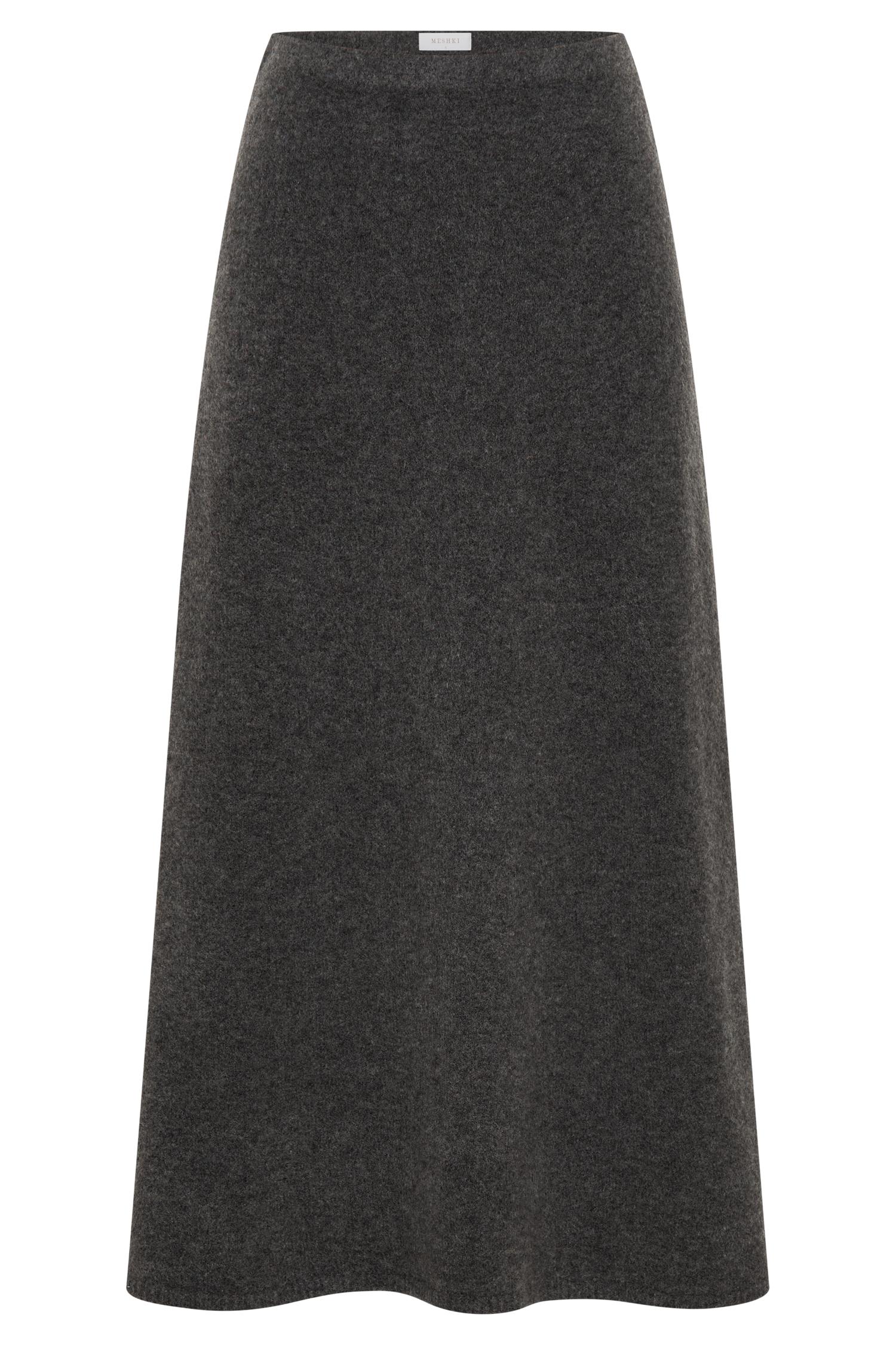 Vivica Knit Maxi Skirt - Charcoal Marle Product Image