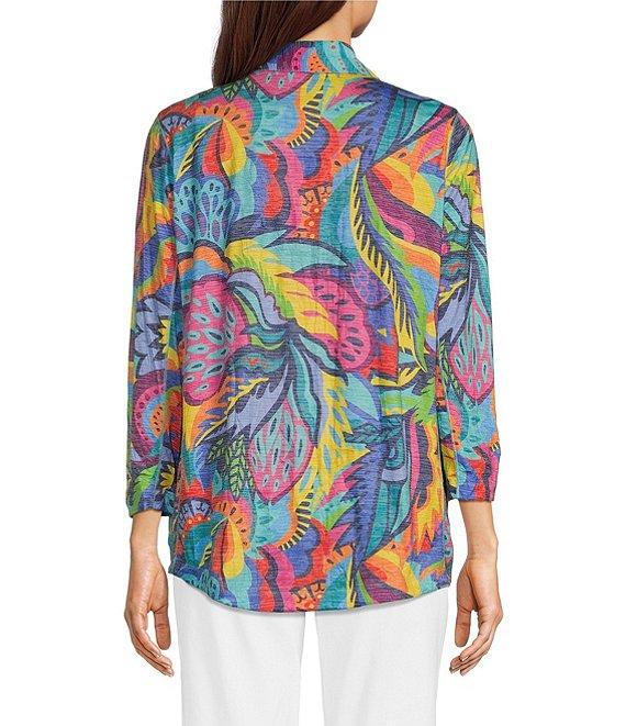 Ali Miles Tropical Multi Print Button Front Tank Set Product Image