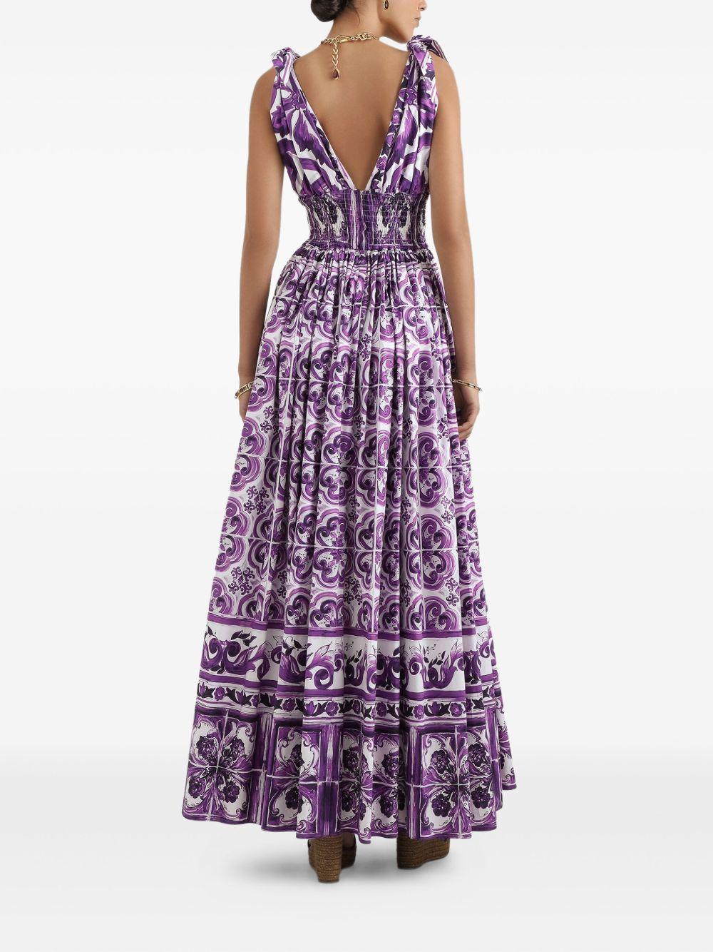 Maiolica-print midi dress Product Image