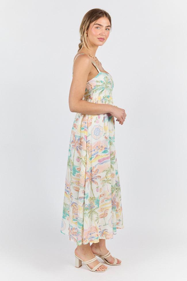 Beach Vacation Printed Maxi Dress FINAL SALE Product Image