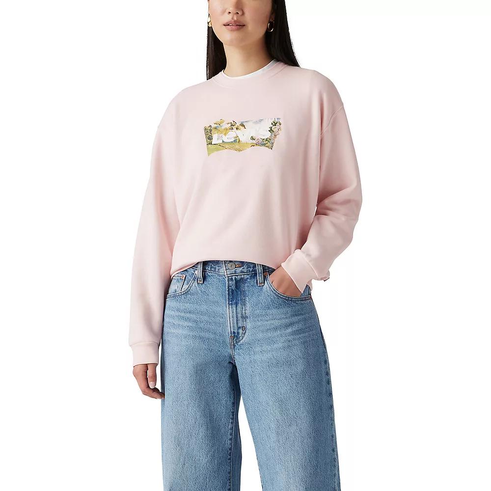 Women's Levi's® Crewneck Sweatshirt, Size: XXL, Photo Scenic Batwing Product Image