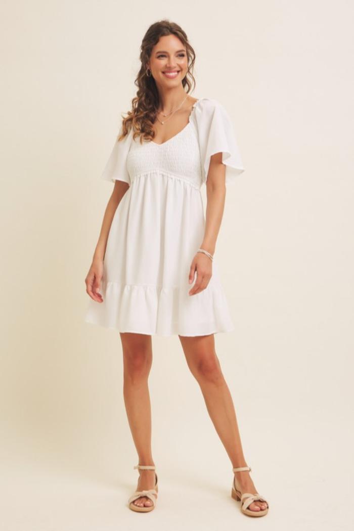 Smocked Babydoll Dress Product Image