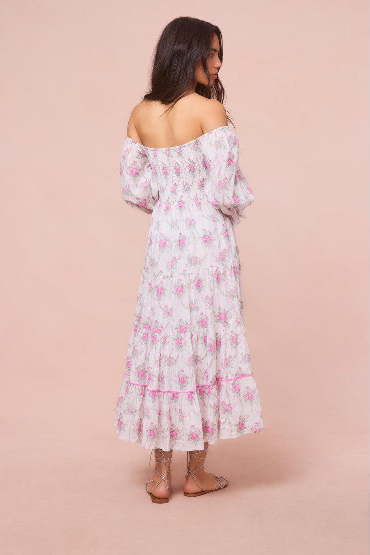 Rigby Cotton Floral Midi Dress Product Image