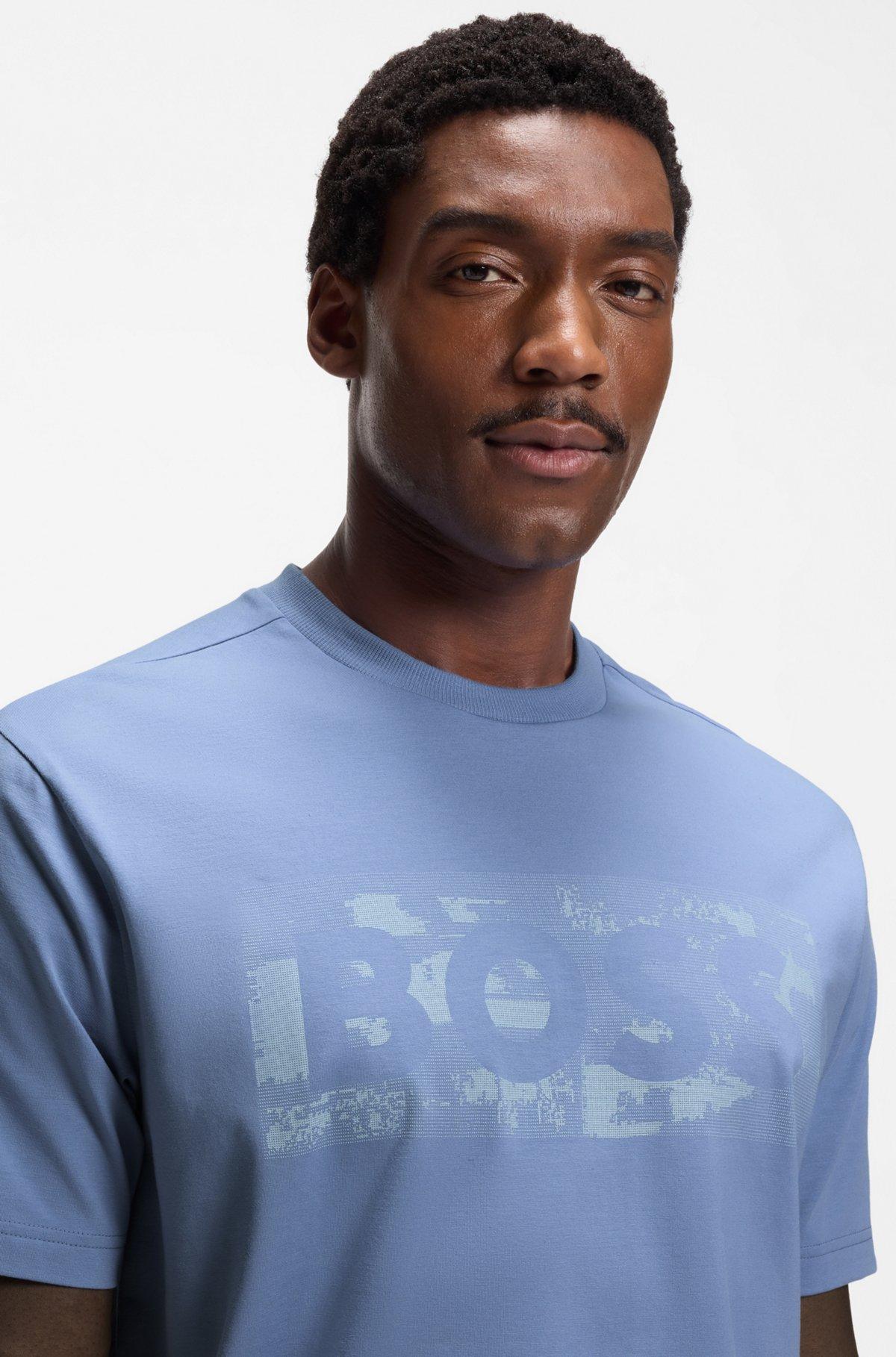 Logo-artwork T-shirt in stretch cotton Product Image