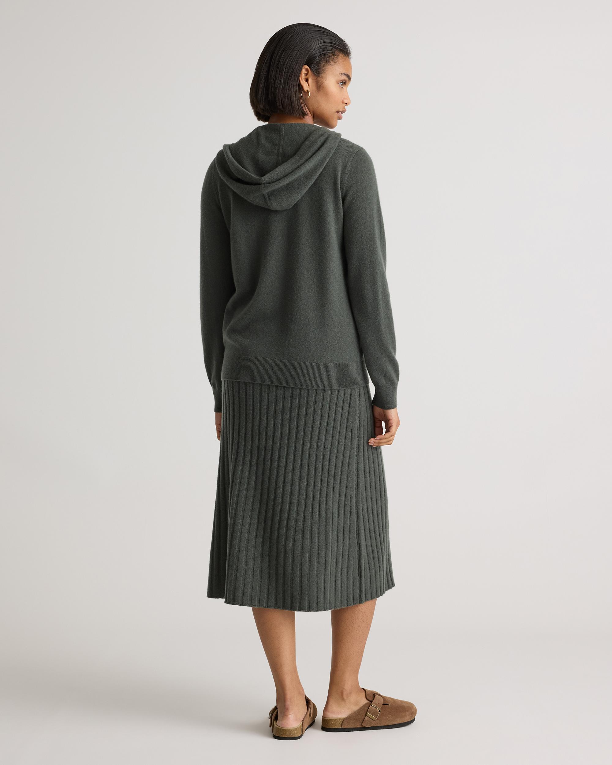 Quince | Women's Mongolian Cashmere Full-Zip Hoodie Size XL Product Image