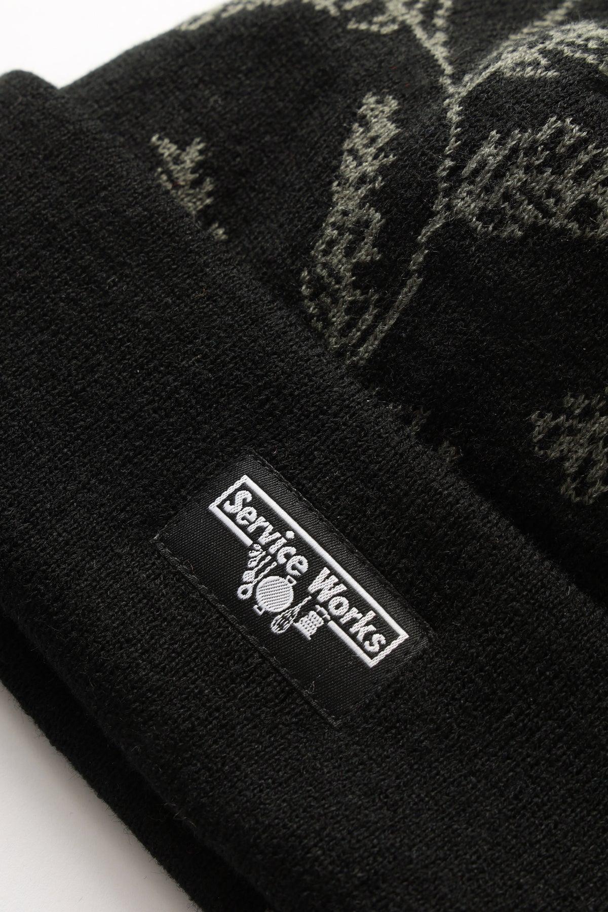 Olive Branch Beanie - Black Product Image