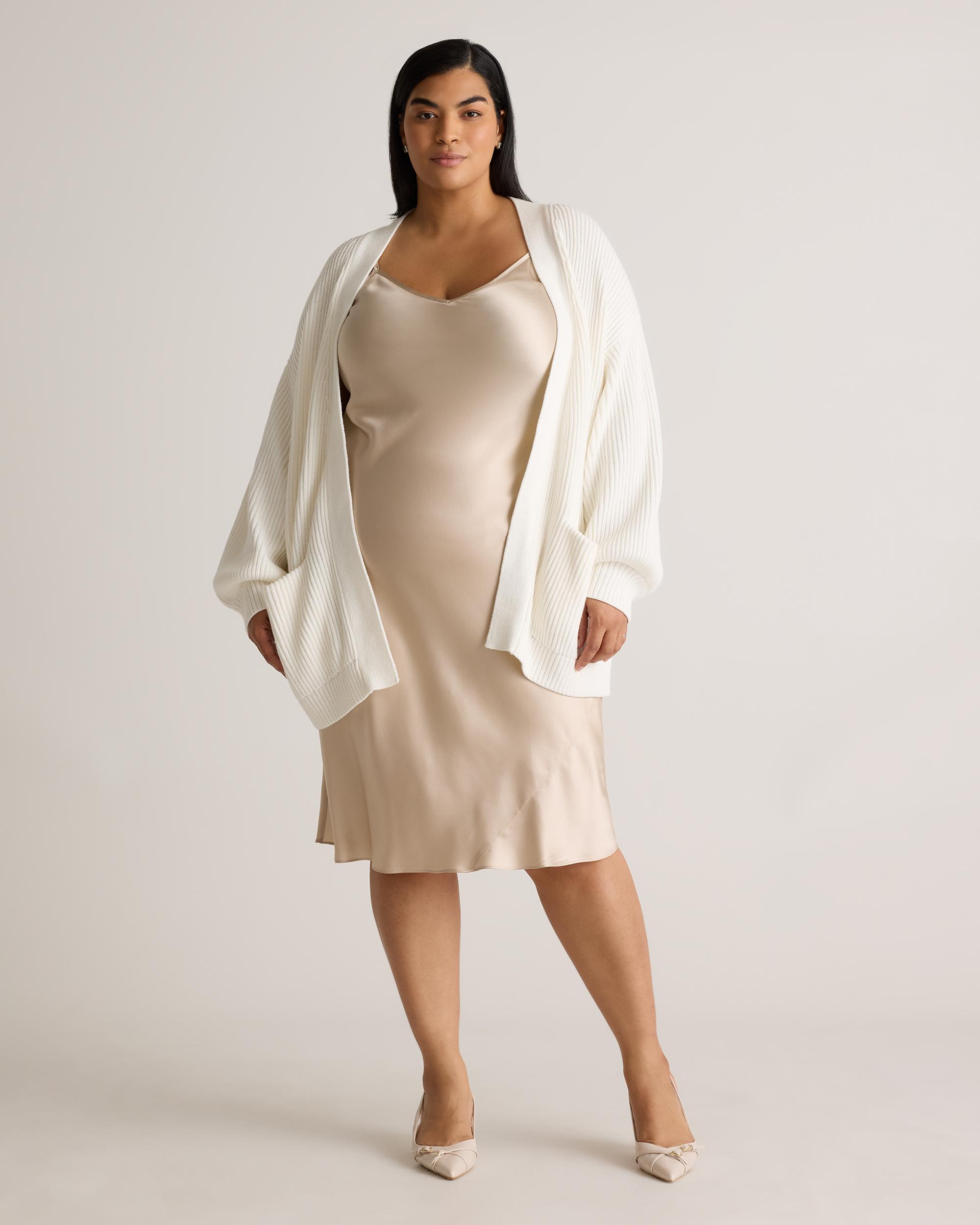 Quince | Women's Oversized Cardigan Sweater Organic Cotton Product Image