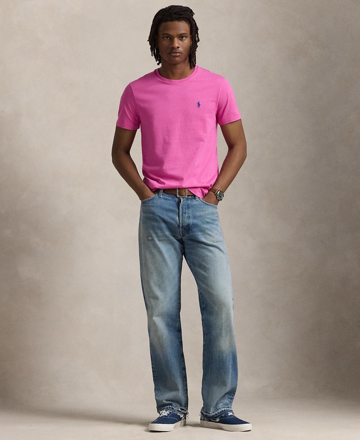 POLO RALPH LAUREN Custom Slim Fit Jersey T-shirt Clothing In Multicolor Product Image