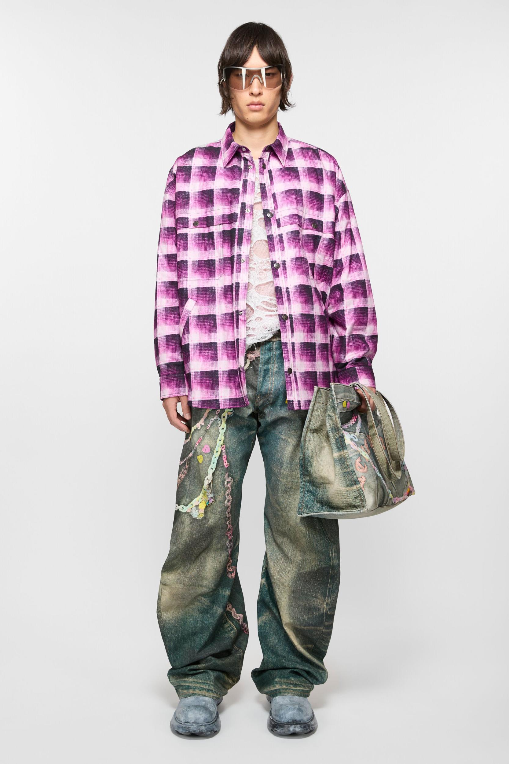 Check button-up shirt Product Image