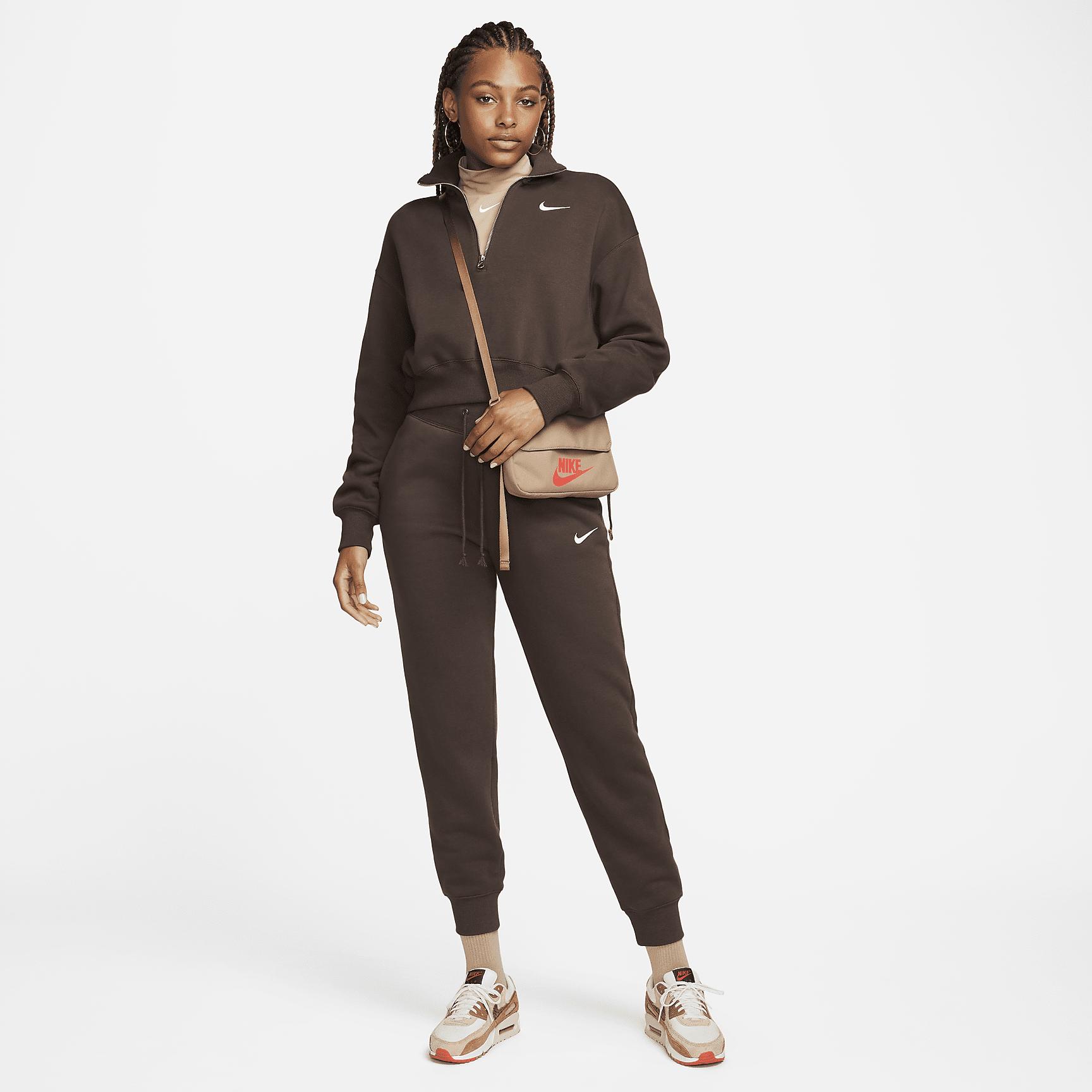 Womens Nike Sportswear Phoenix Fleece Oversized Half-Zip Crop Sweatshirt Product Image